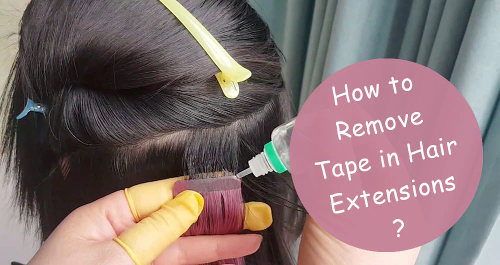 Get rid of tape-in hair extensions with natural oil