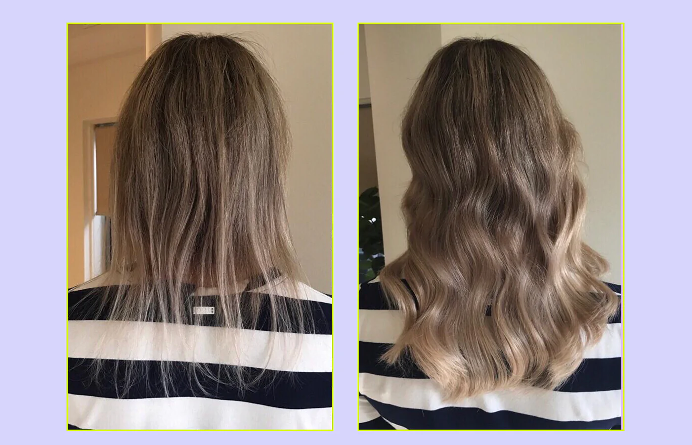 14 inch hair extensions before and after