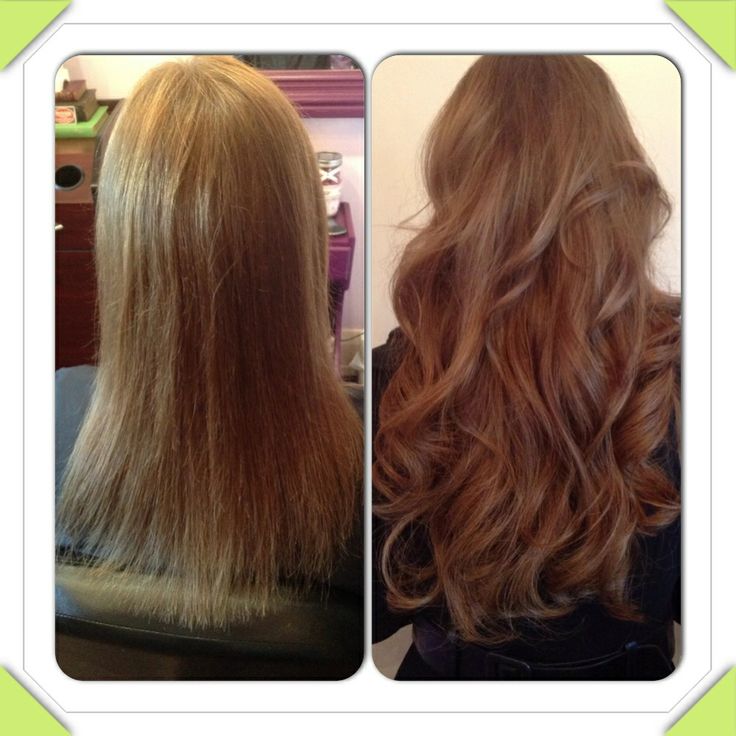 16 inch hair extensions before and after