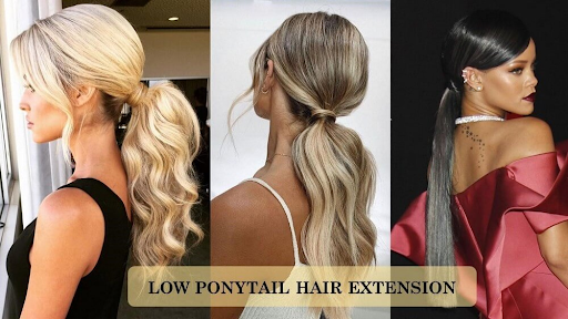 Low ponytail hair extension