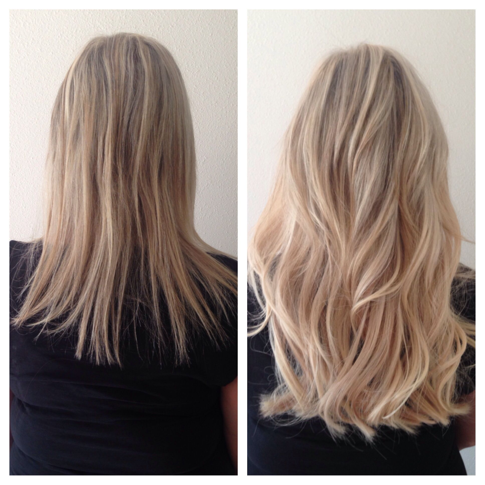 20 inch hair extensions before and after