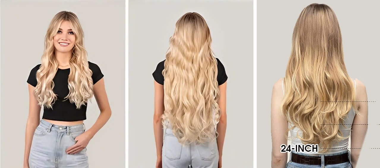 Getting 24 Inch hair extensions before and after transformations 1 24 inch hair extensions Getting 24 Inch hair extensions before and after