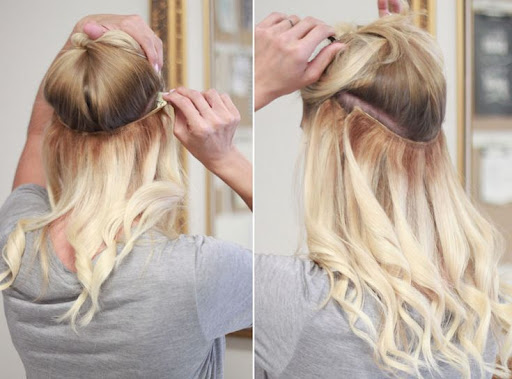 how to wear halo hair extensions