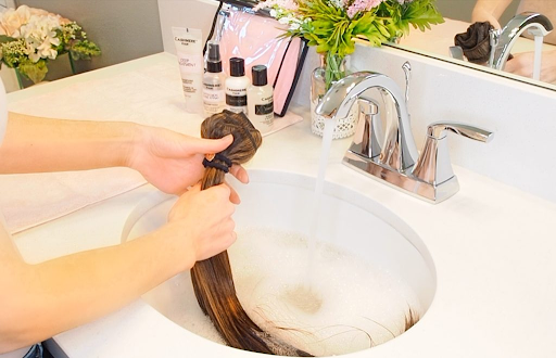 how to make hair extensions soft again at home