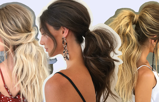 how to tie your hair up with tape extensions