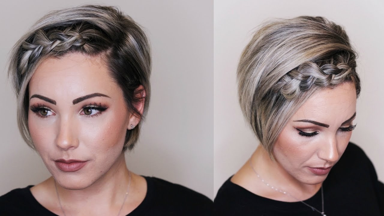 How to hide extensions in very short hair (source: Pinterest)