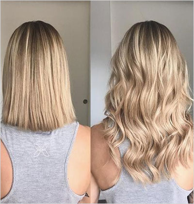 How to make extensions look real in short hair