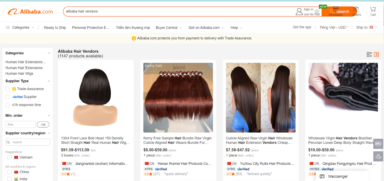 best hair vendors on Alibaba