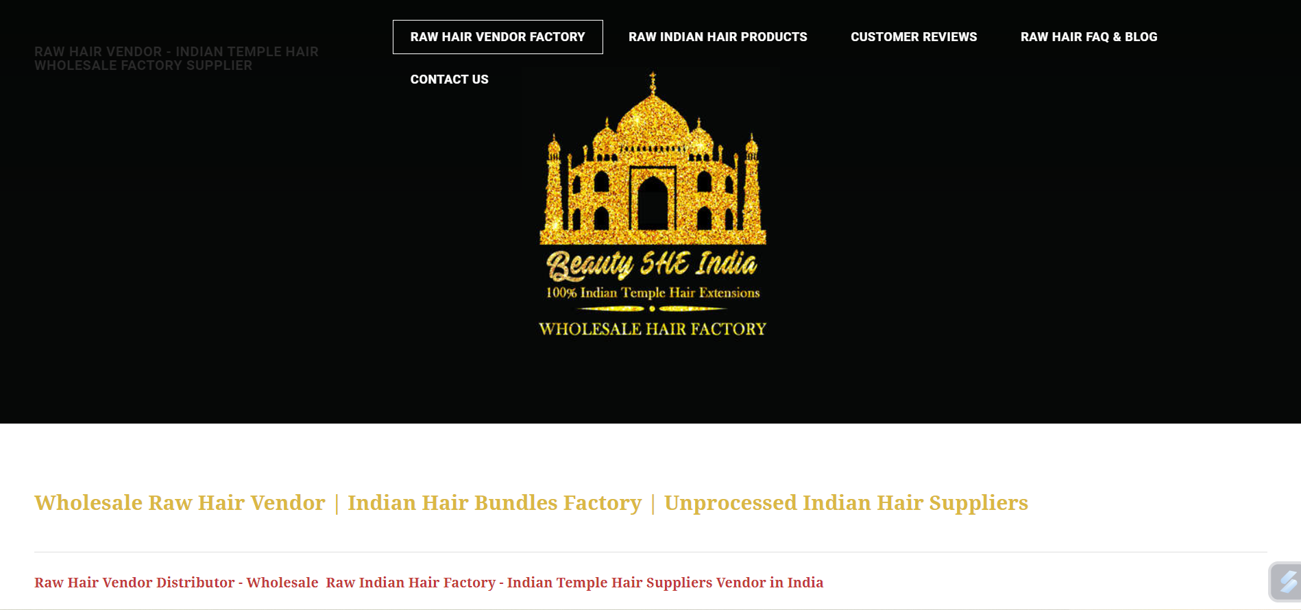 wholesale hair vendors in india