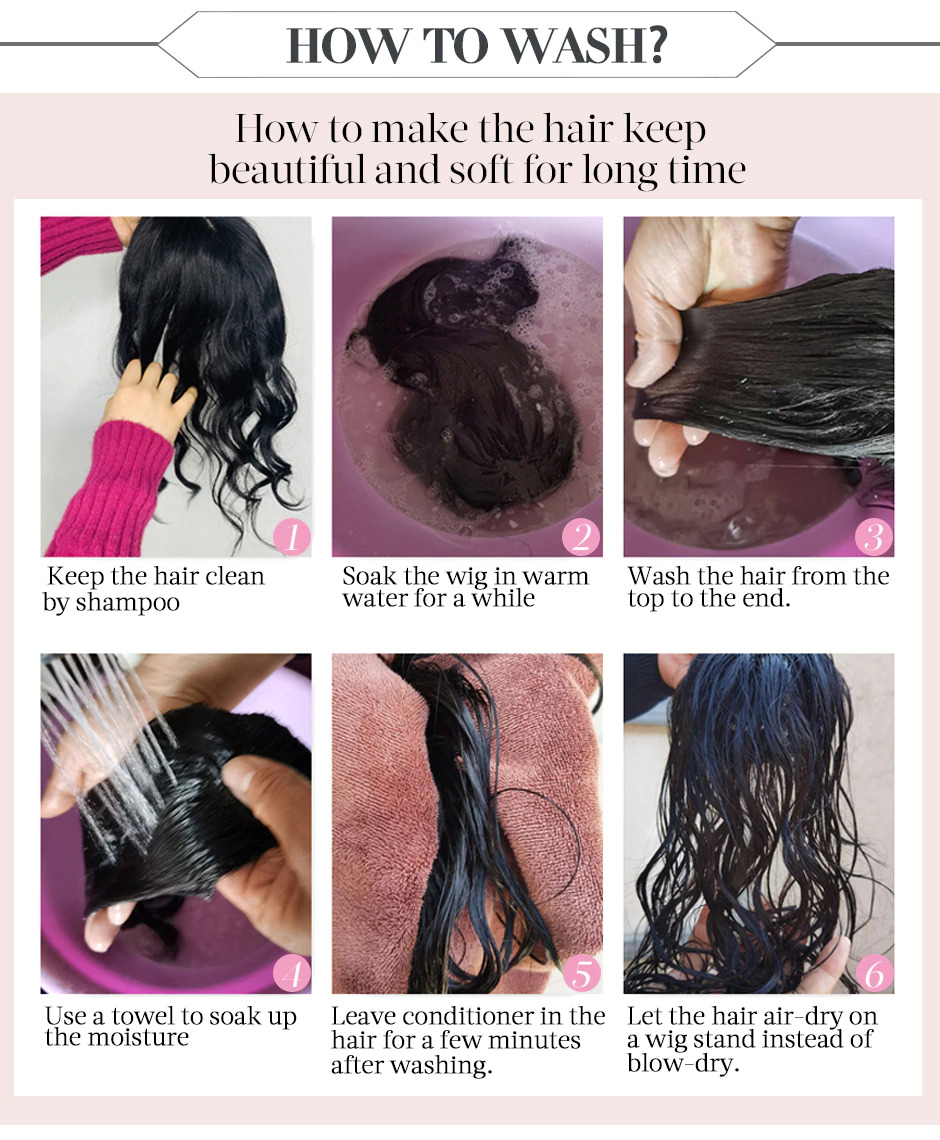 how to wash frontal and closure