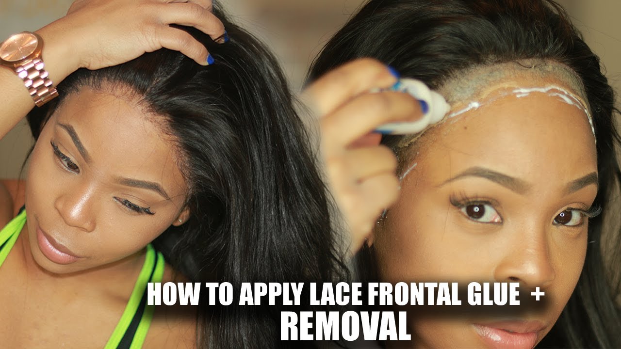 how to remove the lace front wig. remove the glue