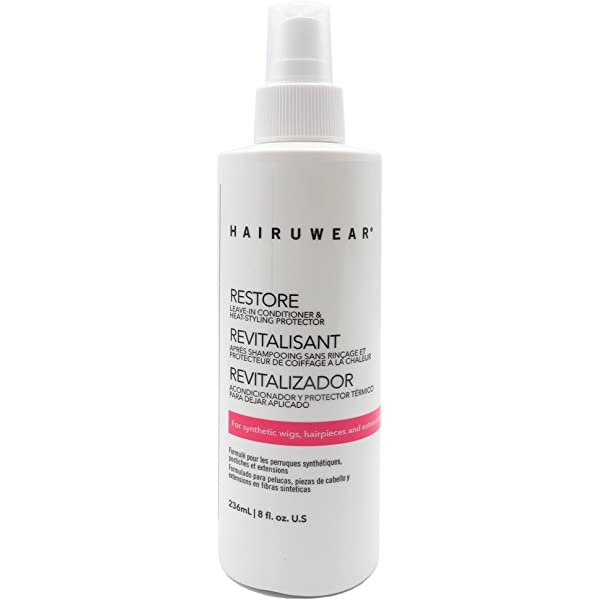 HAIRUWEAR Restore Leave In Conditioner &amp; Heat Styling Protector. Photo: NameBrandWigs