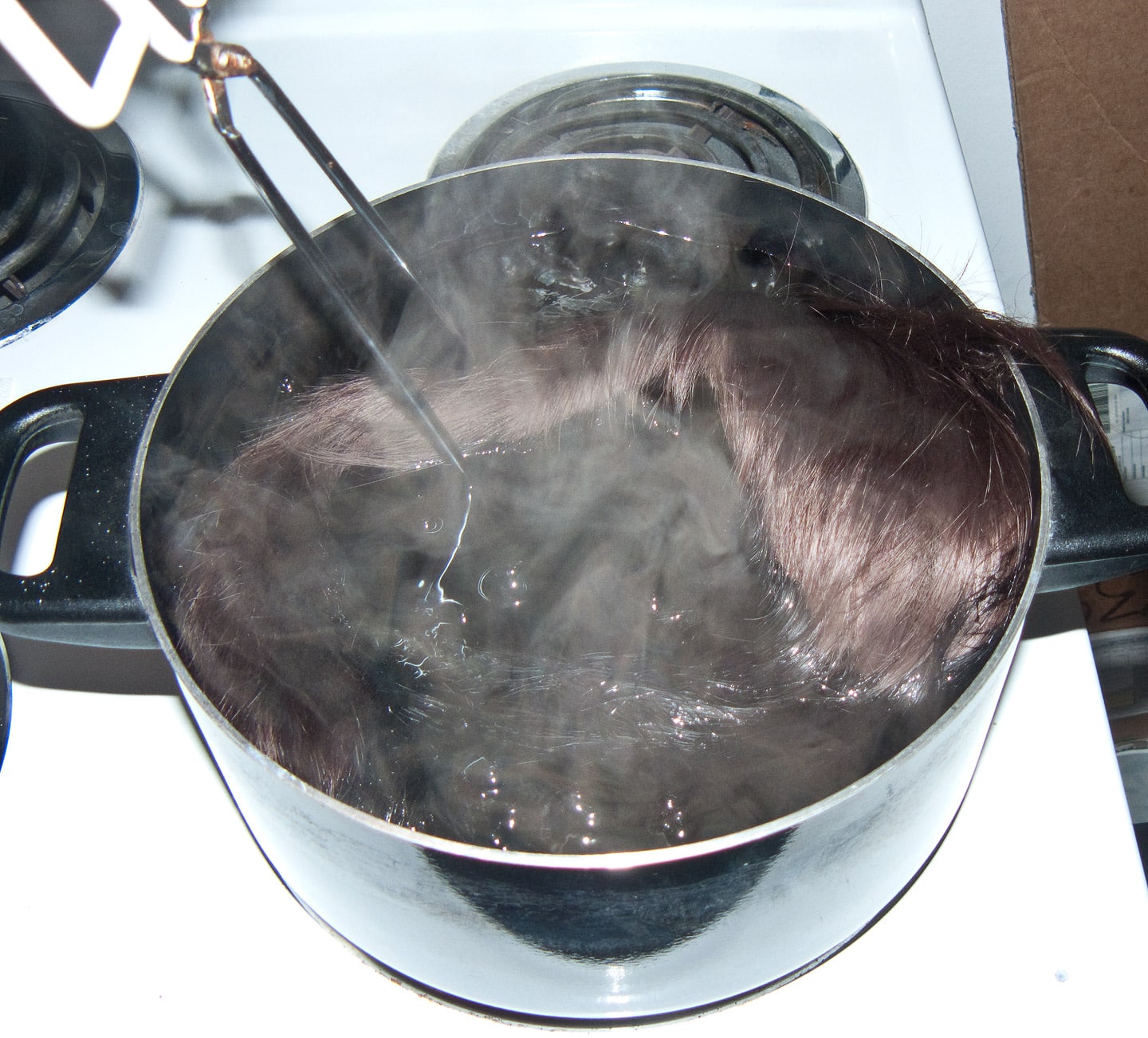 how to boil a wig