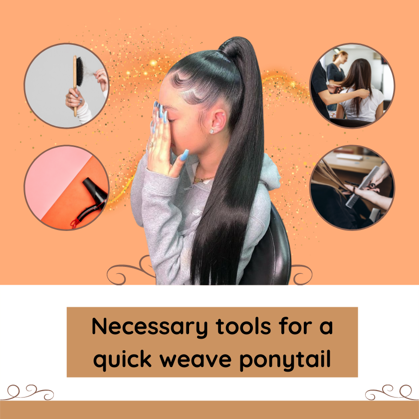 How to take out a quick weave quickly and safely? 2 take out a quick weave How to take out a quick weave ponytail (Source: Grudahair)