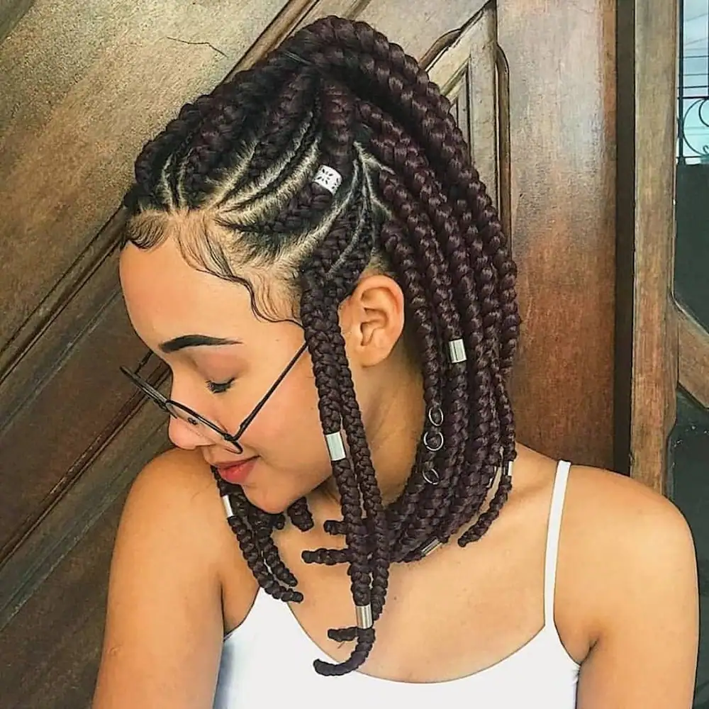 braid hairstyles with weave