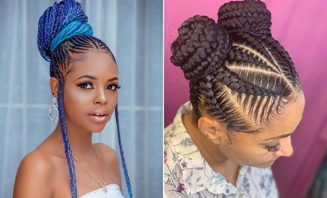 braid hairstyles with weave