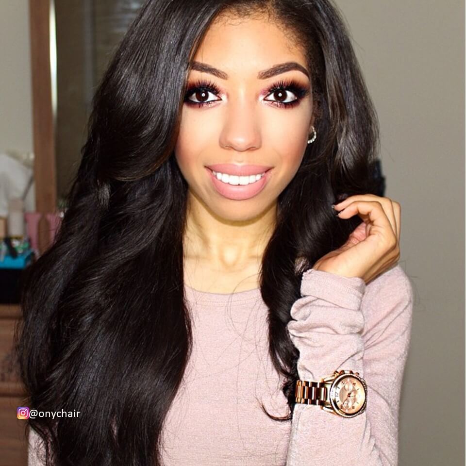 black hairstyles with weave