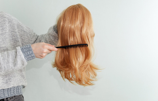 These strands are woven together to make different wig styles 