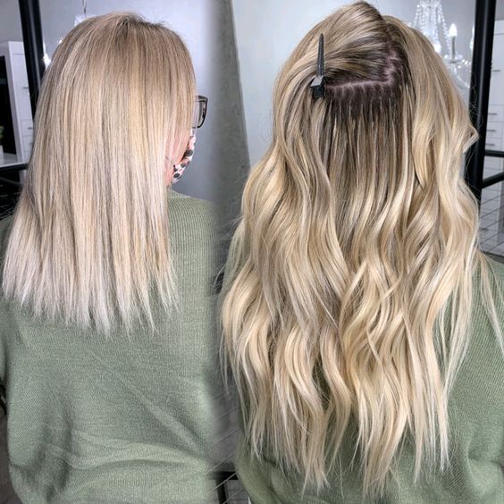 Fusion hair extensions