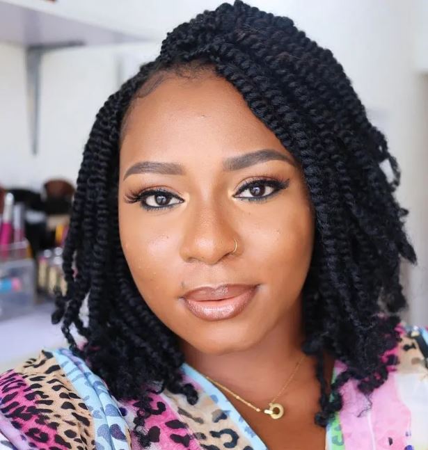 short kinky braids hairstyles in Nigeria