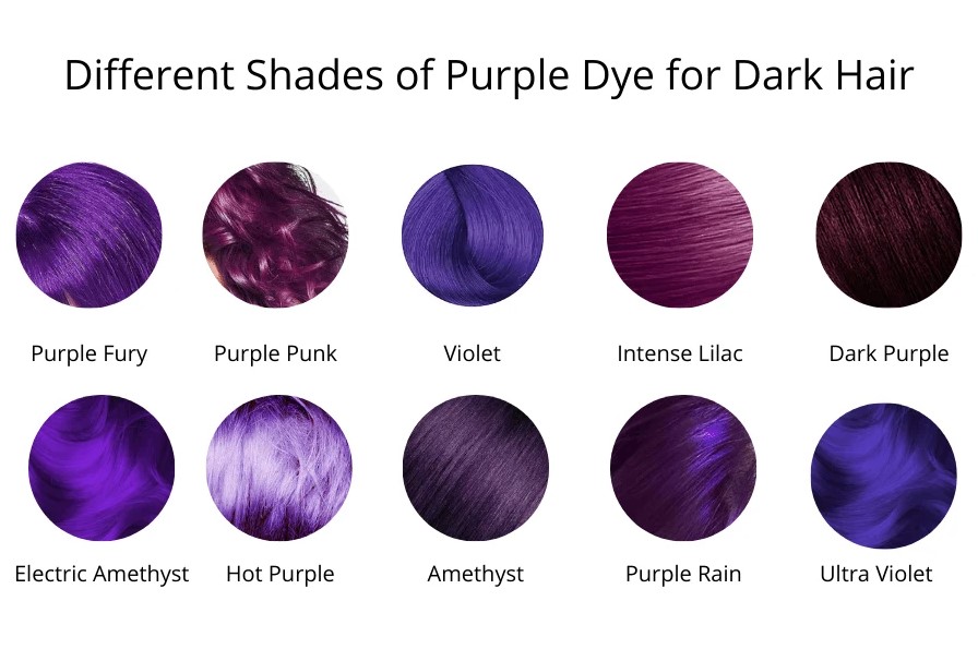 Purple hair dye for dark hair