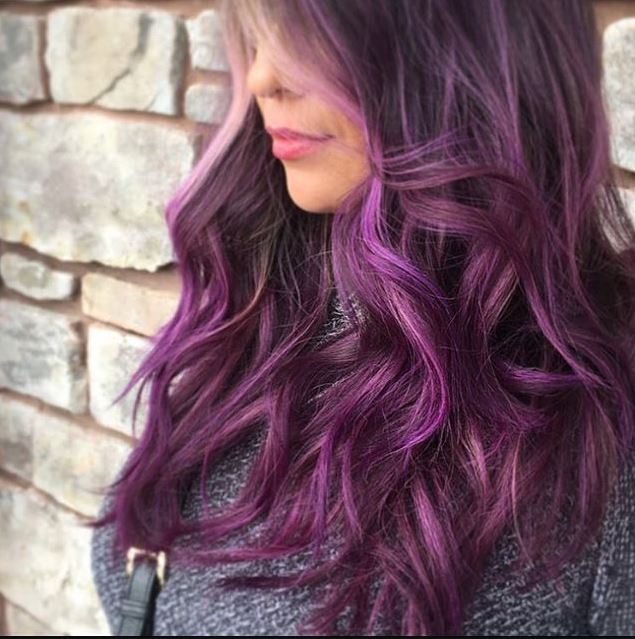 Purple hair dye for dark hair