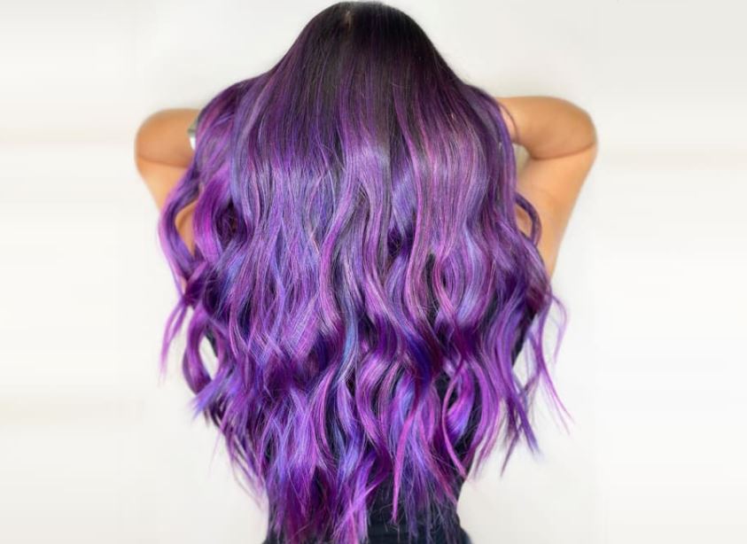 Purple hair dye for dark hair