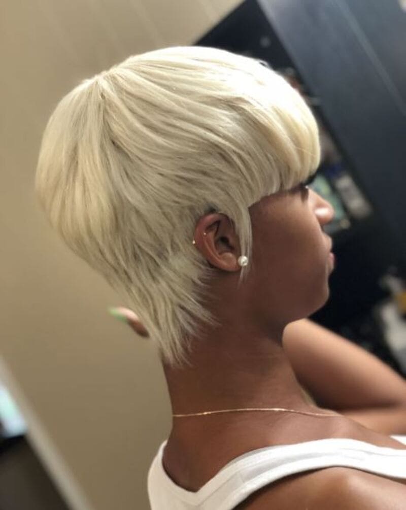 pixie cut quick weave