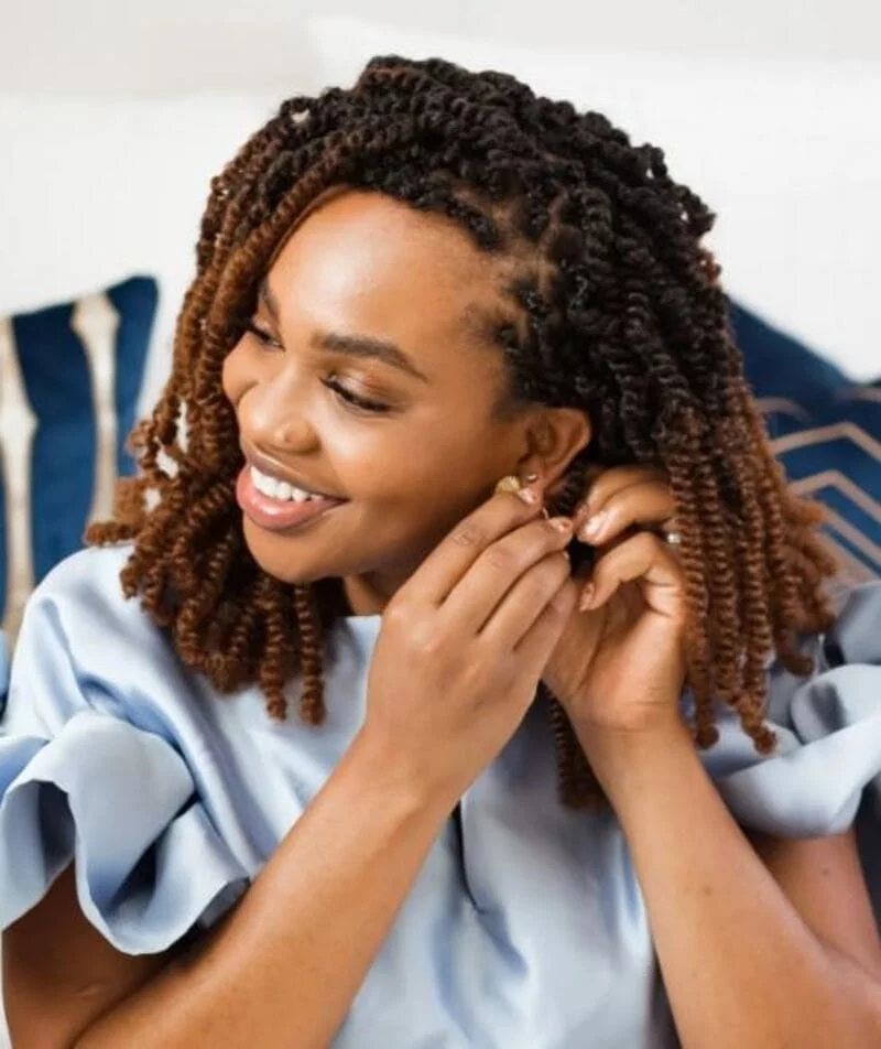 two strand twist with weave