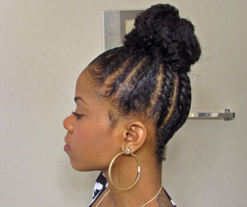 two strand twist with weave