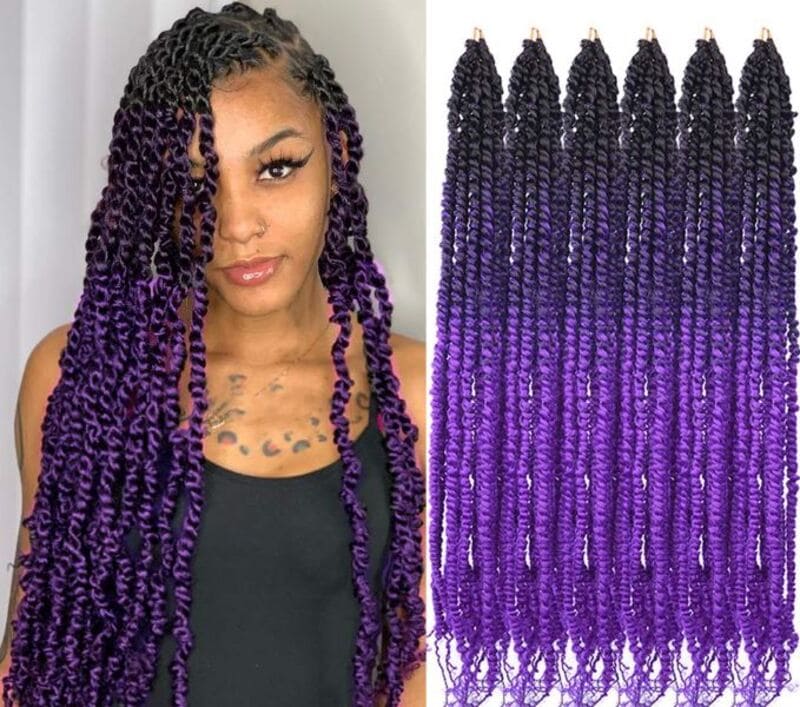 two strand twist with weave