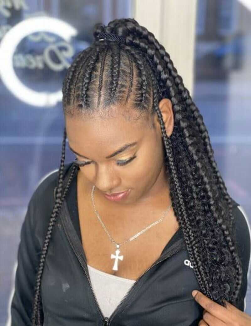 weave jumbo braid ponytail