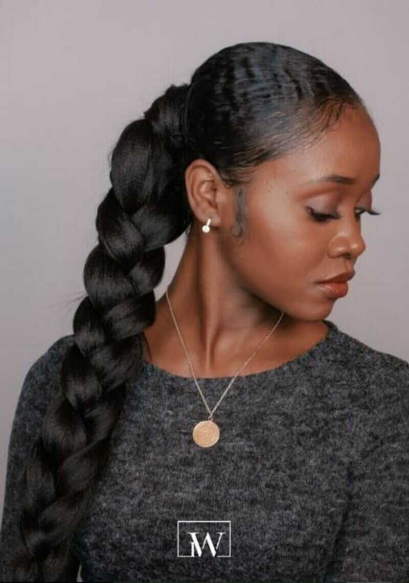 weave jumbo braid ponytail