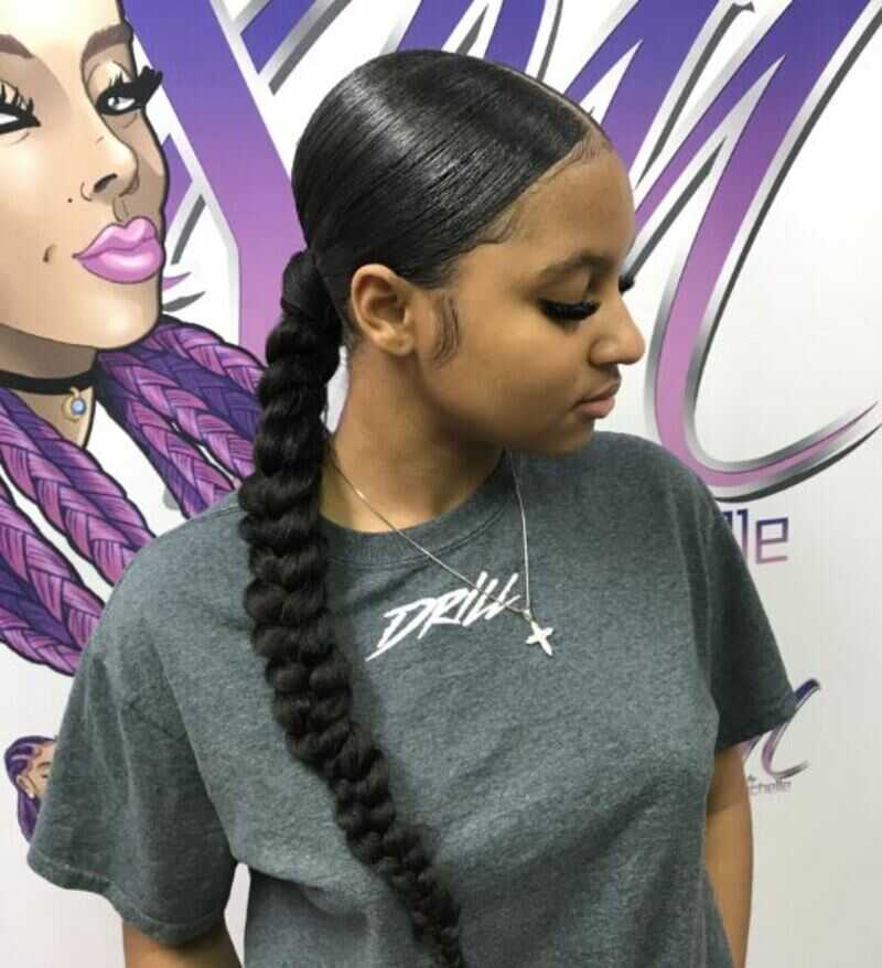 weave jumbo braid ponytail