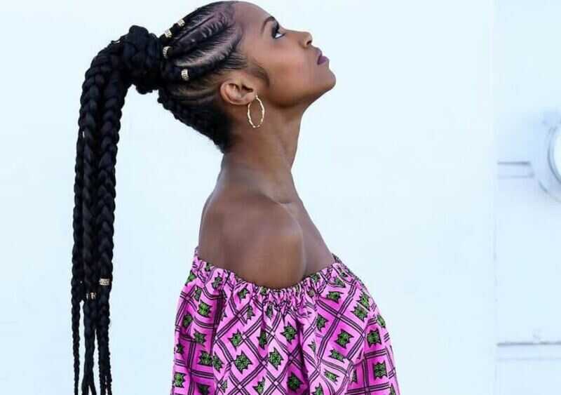 weave jumbo braid ponytail