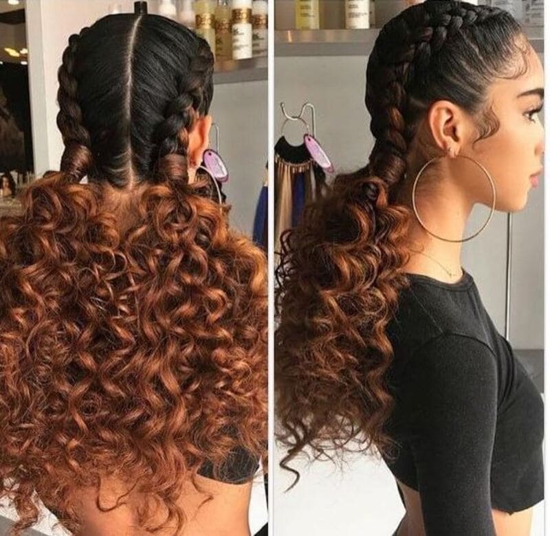 This hairstyle is perfect for young girls looking for a stylish look. (Source: Black hair tribe)