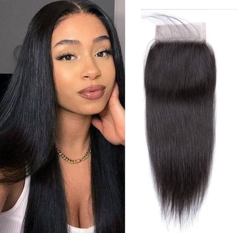 For a flawless and natural-looking finish, lace closure sew ins are the perfect solution. (Source: Amazon)