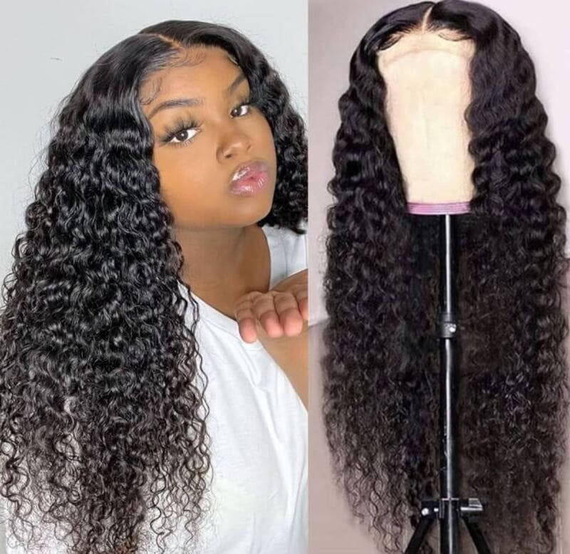 Deep curly hair wigs are incredibly popular worldwide, particularly among African American women. (Source: Amazon)