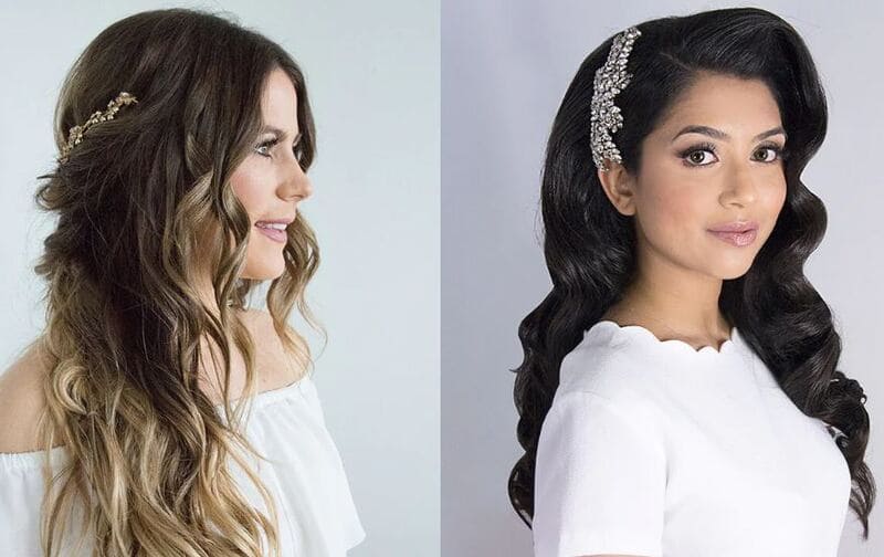 Consider trying an elegant updo with stylish hair accessories for a bold and sassy look. (Source: Luxy® Hair)