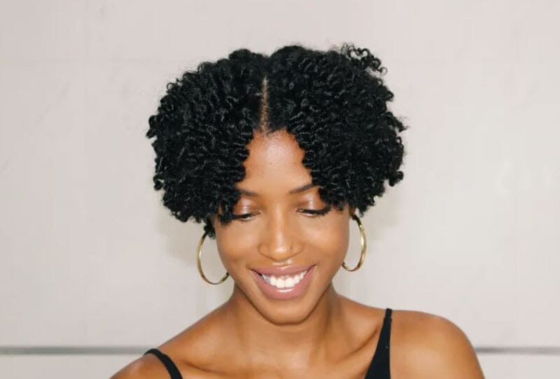 The braid out hairstyle on short natural hair is a chic and versatile option. (Source: AishaBeau)