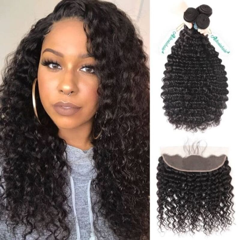 The Brazilian hair used in this frontal provides a natural shine and softness. (Source: Asteria Hair)