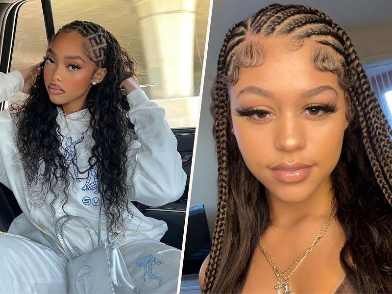 Styling flexibly with half braided and sew-in hair (Source: Braid Hairstyles)