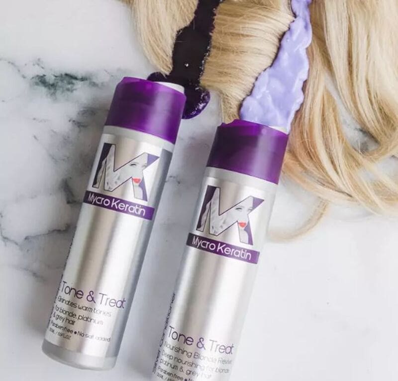 Keratin conditioners offer a way to get that fantastic grey hair color. (Source: Mycro Keratin)