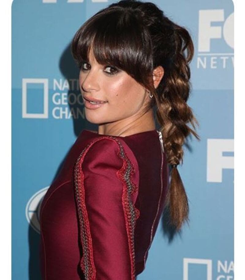 The ponytail itself is braided to elevate the style. (Source: Belloblog)