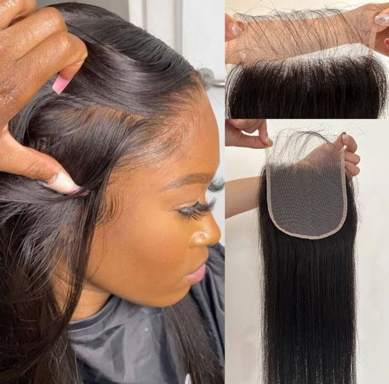 A silk-based lace front closure ensures a natural-looking appearance. (Source: Amazon)