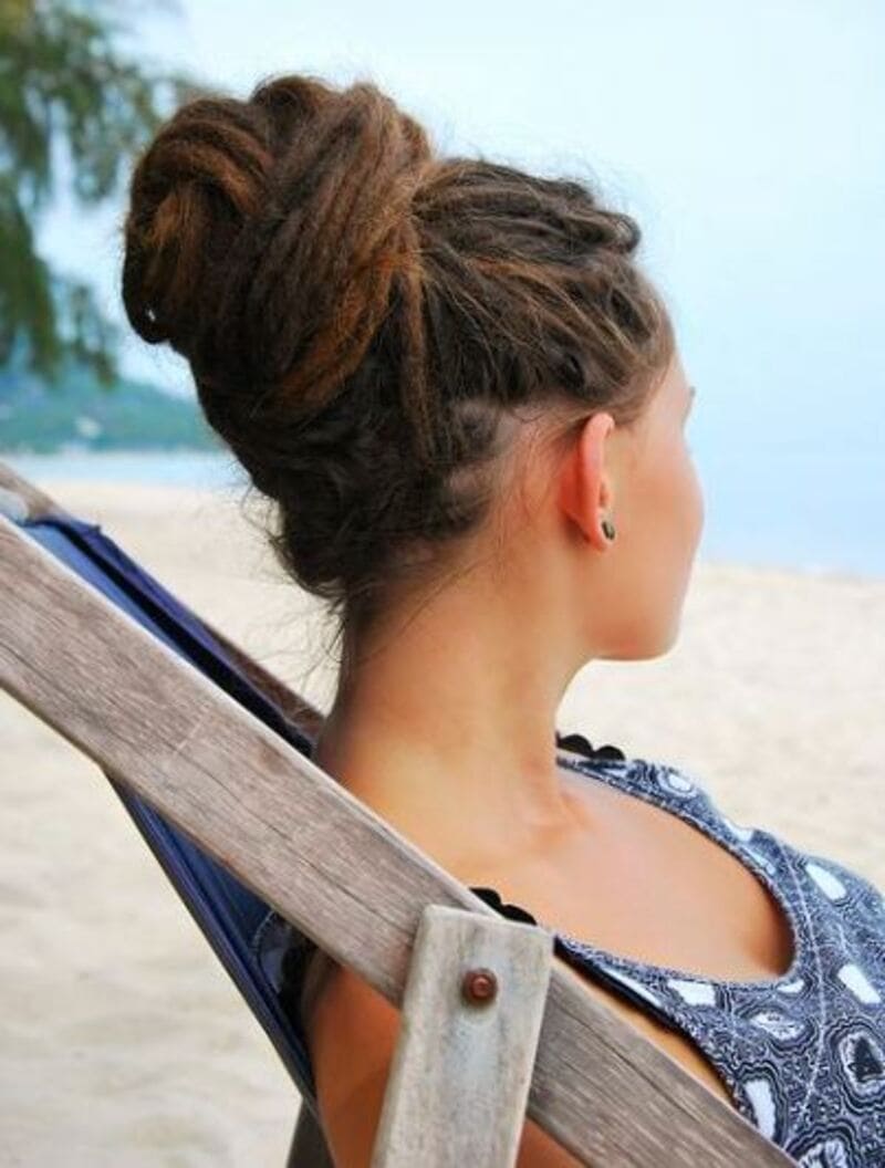 The twisted updo offers sophistication and edge. (Source: Pinterest)