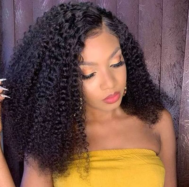 Water wave side part sew in weave adds beautiful texture and movement to your hair. (Source: Pinterest)