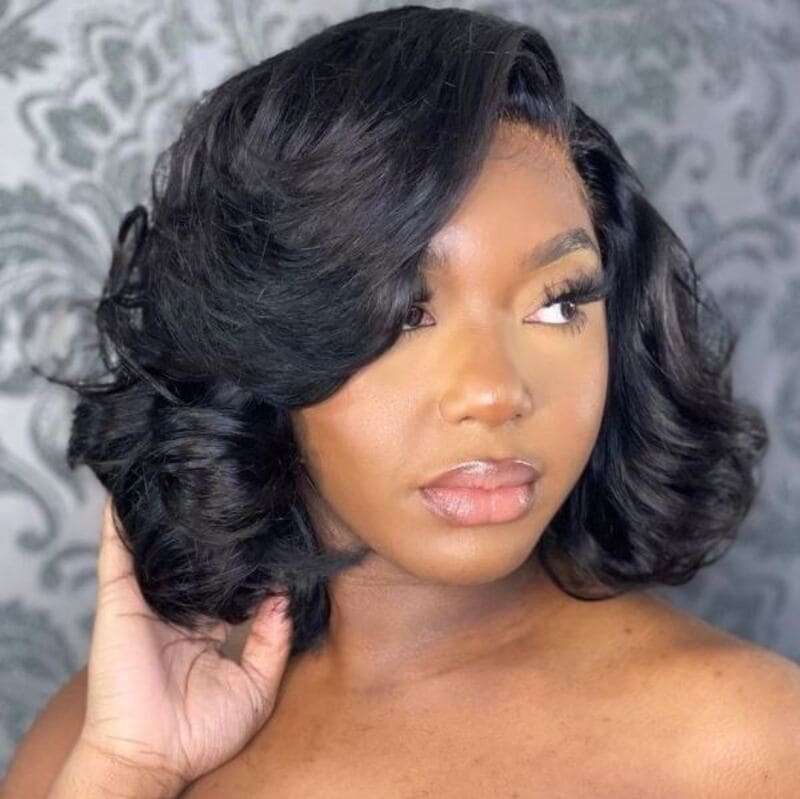 The bob and weave blends the elegance of the bob with the added length, volume, and texture provided by the weave. (Source: Pinterest)