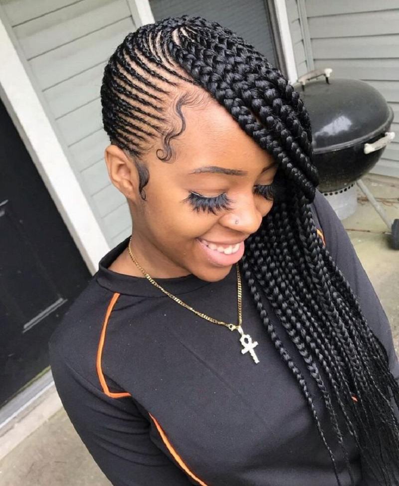 African Braid Cornrow Hairstyles (Source: Pinterest)