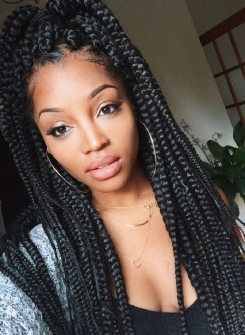 African Box Braid Hair Styles (Source: Pinterest)